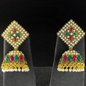 Pearl Jhumka Earrings For Girls
